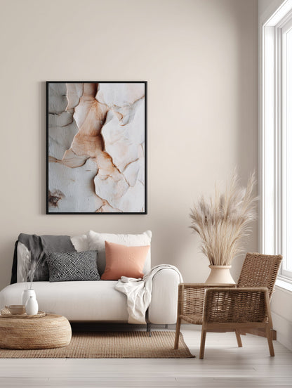 Warm Neutral Bark Poster