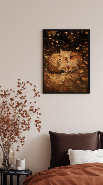 Sleeping Foxes Poster