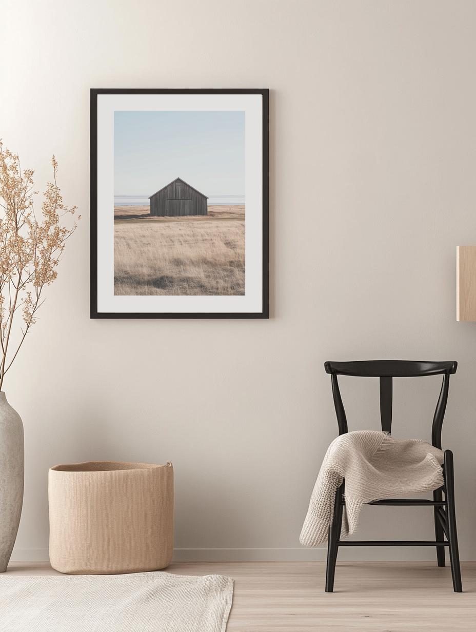 Swedish Coastal Barn Poster