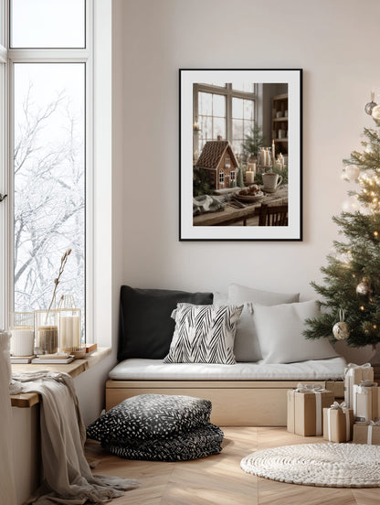 Gingerbread Cottage Poster