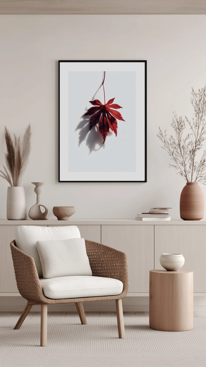 Red Maple Leaf Poster
