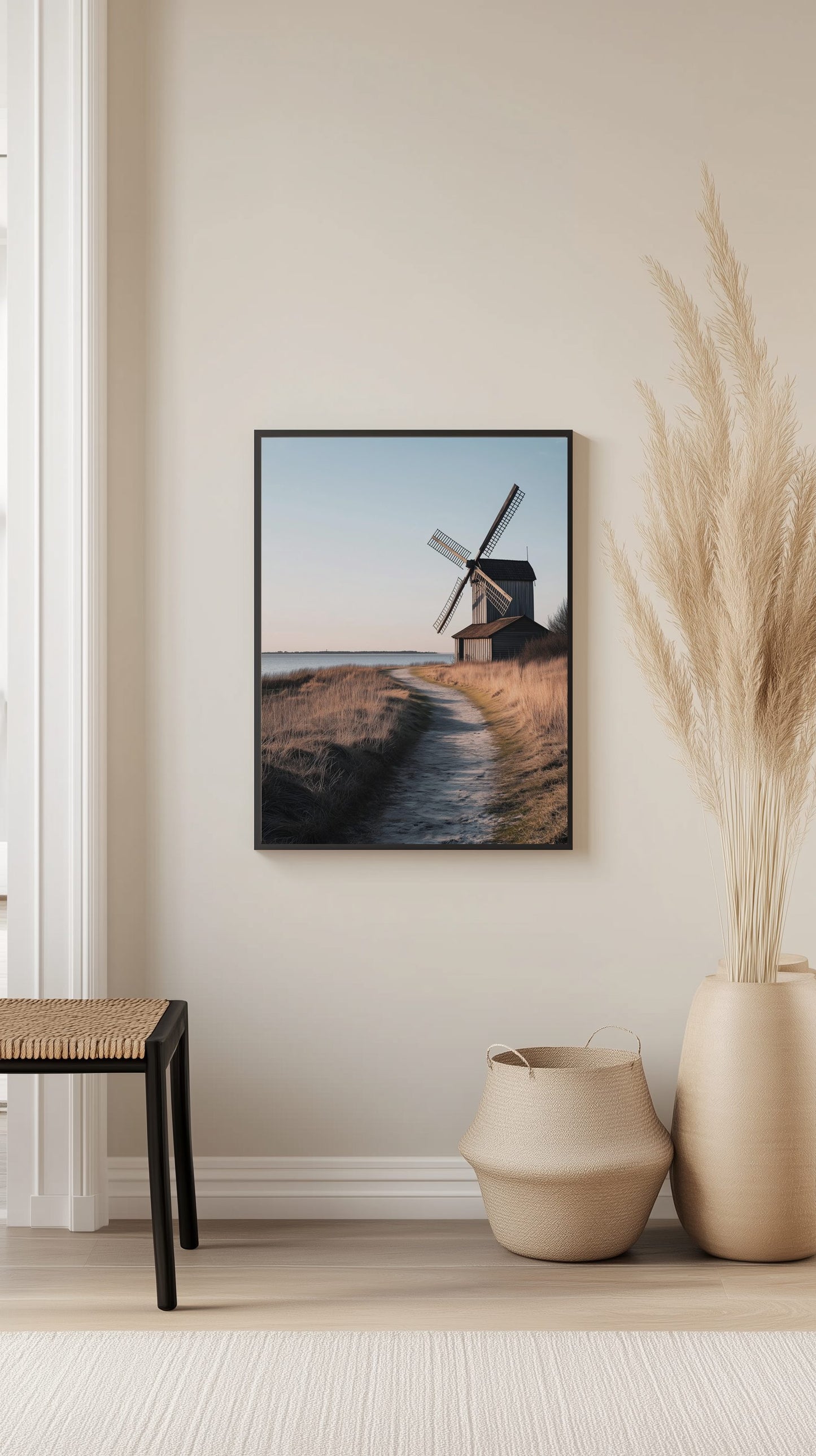 Gotland Windmill Path Poster