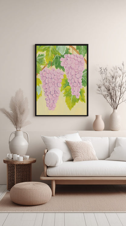 Vineyard Grapes Poster