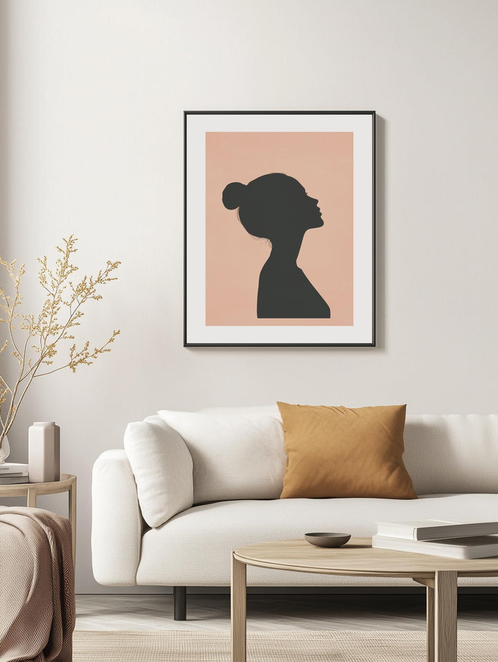 Profile Silhouette Poster