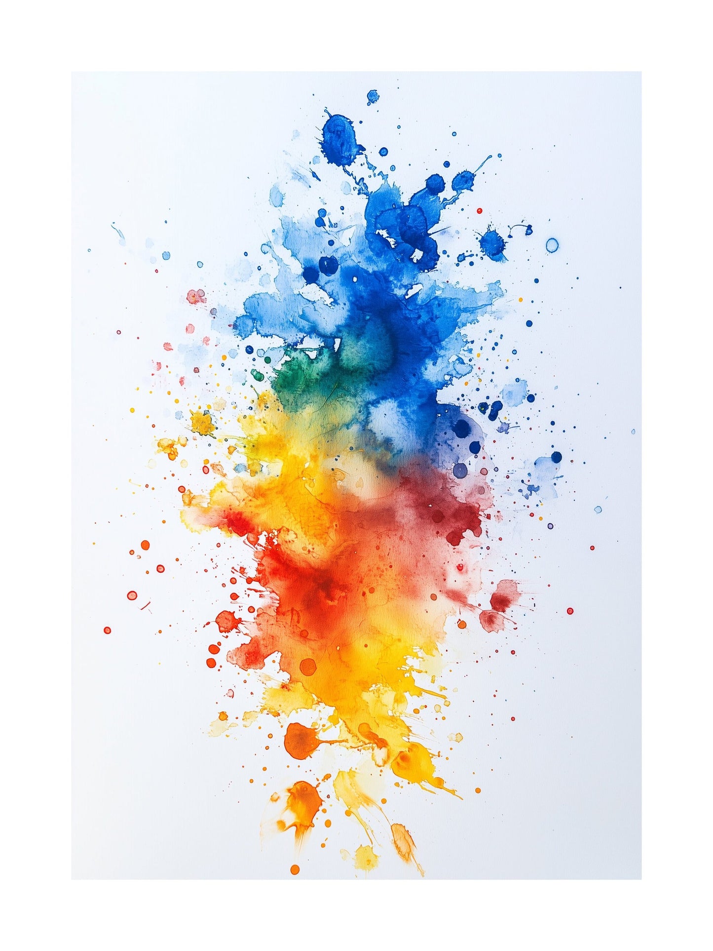 spectrum splash art decorative wall art - modern poster for home or office