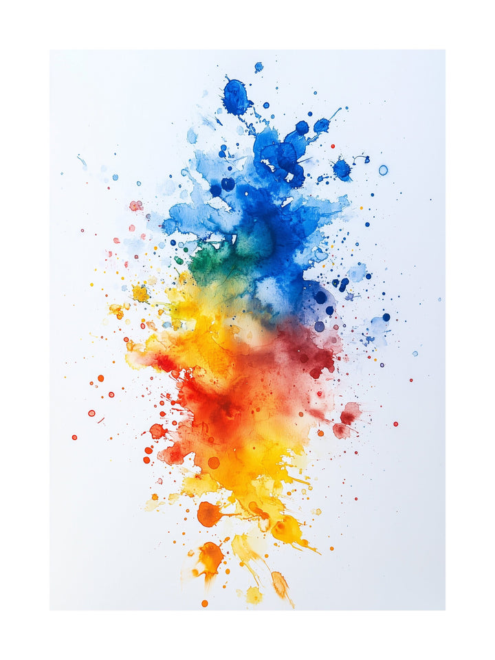spectrum splash art decorative wall art - modern poster for home or office