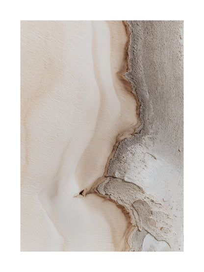 Abstract plaster texture poster in neutral colors