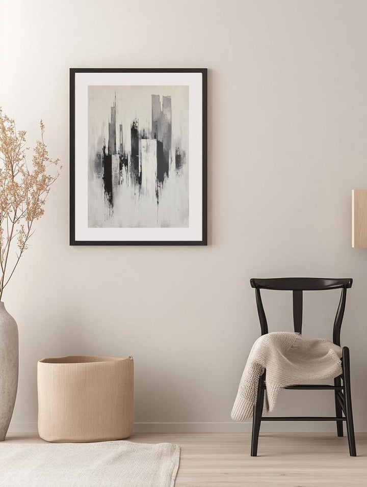 Cityscape Monochrome Poster