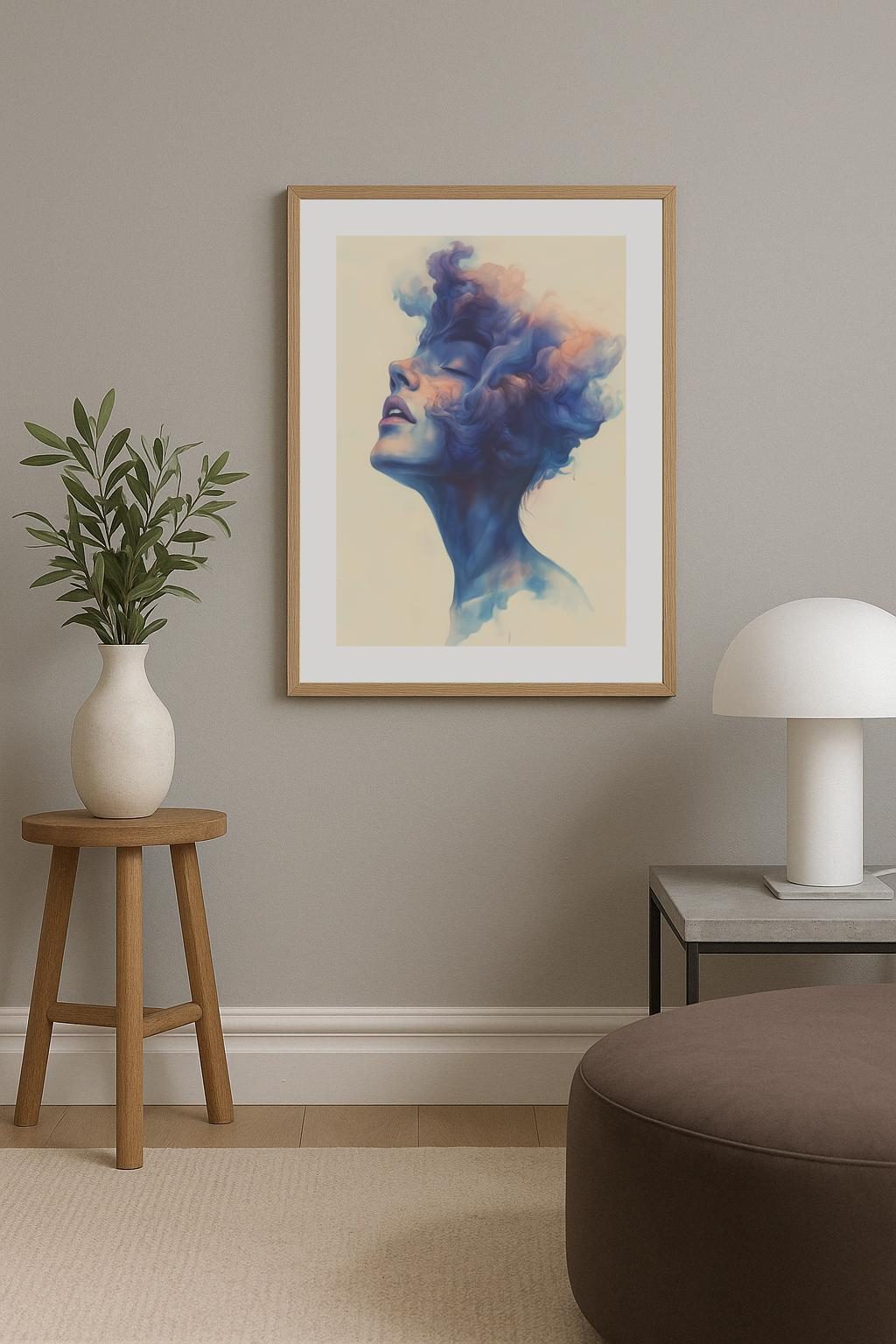 Abstract Brushstroke Poster