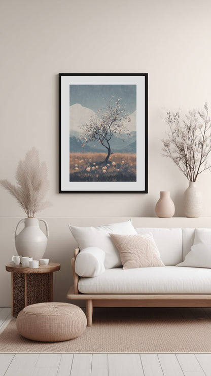 Apple Tree in Autumn Poster