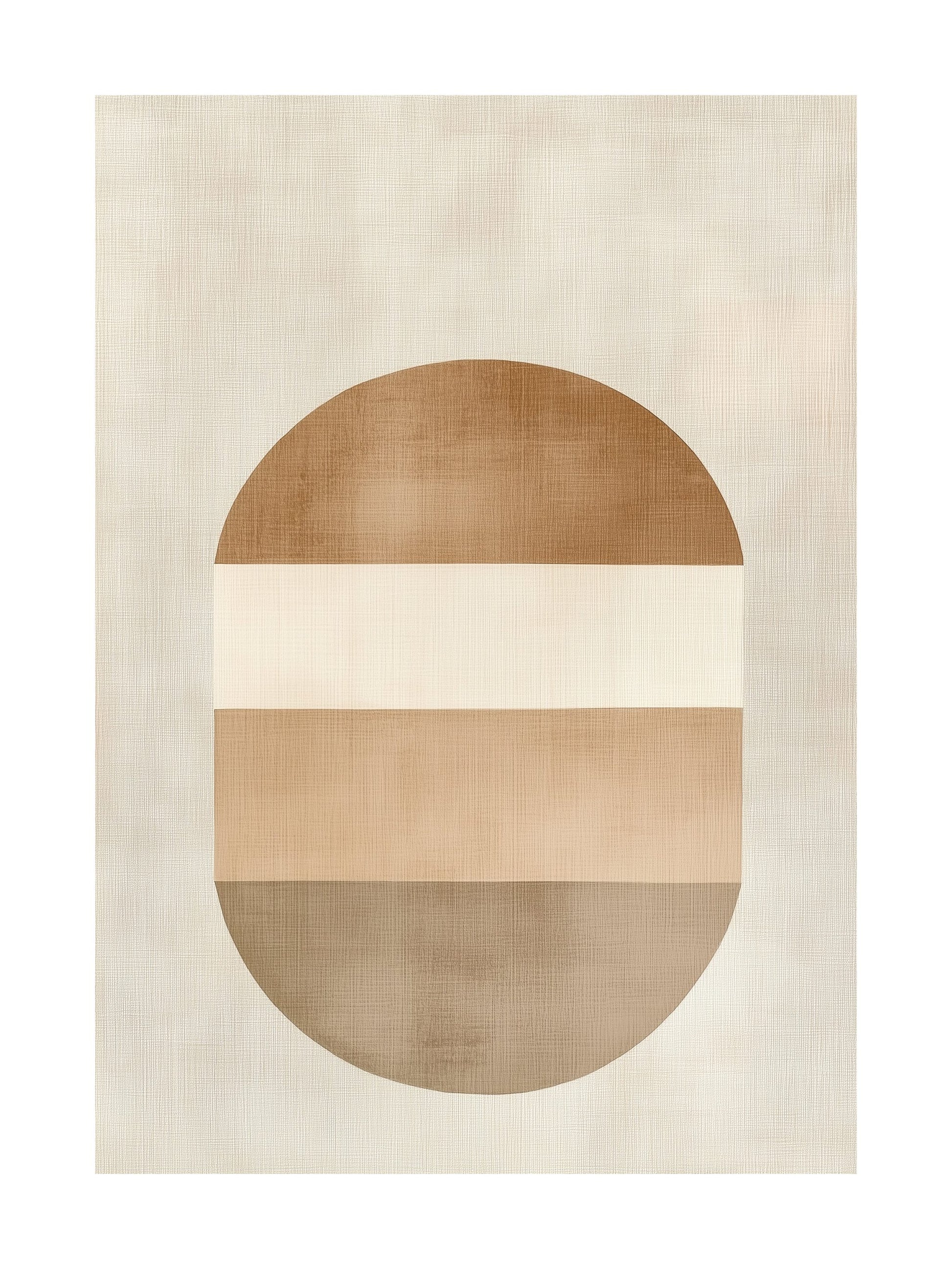 earthy horizon decorative wall art - modern poster for home or office