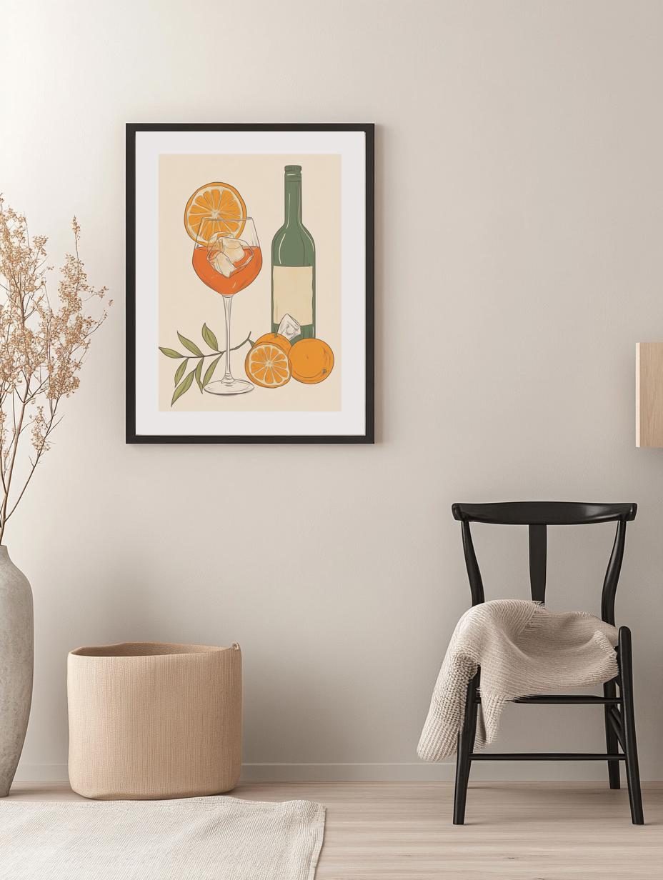 Aperol Cocktail Poster