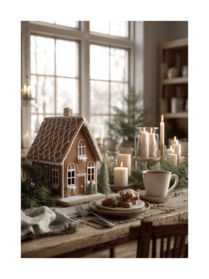 Gingerbread Cottage Poster
