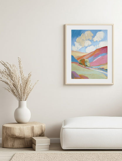 Golden Valley Cloudscape Poster