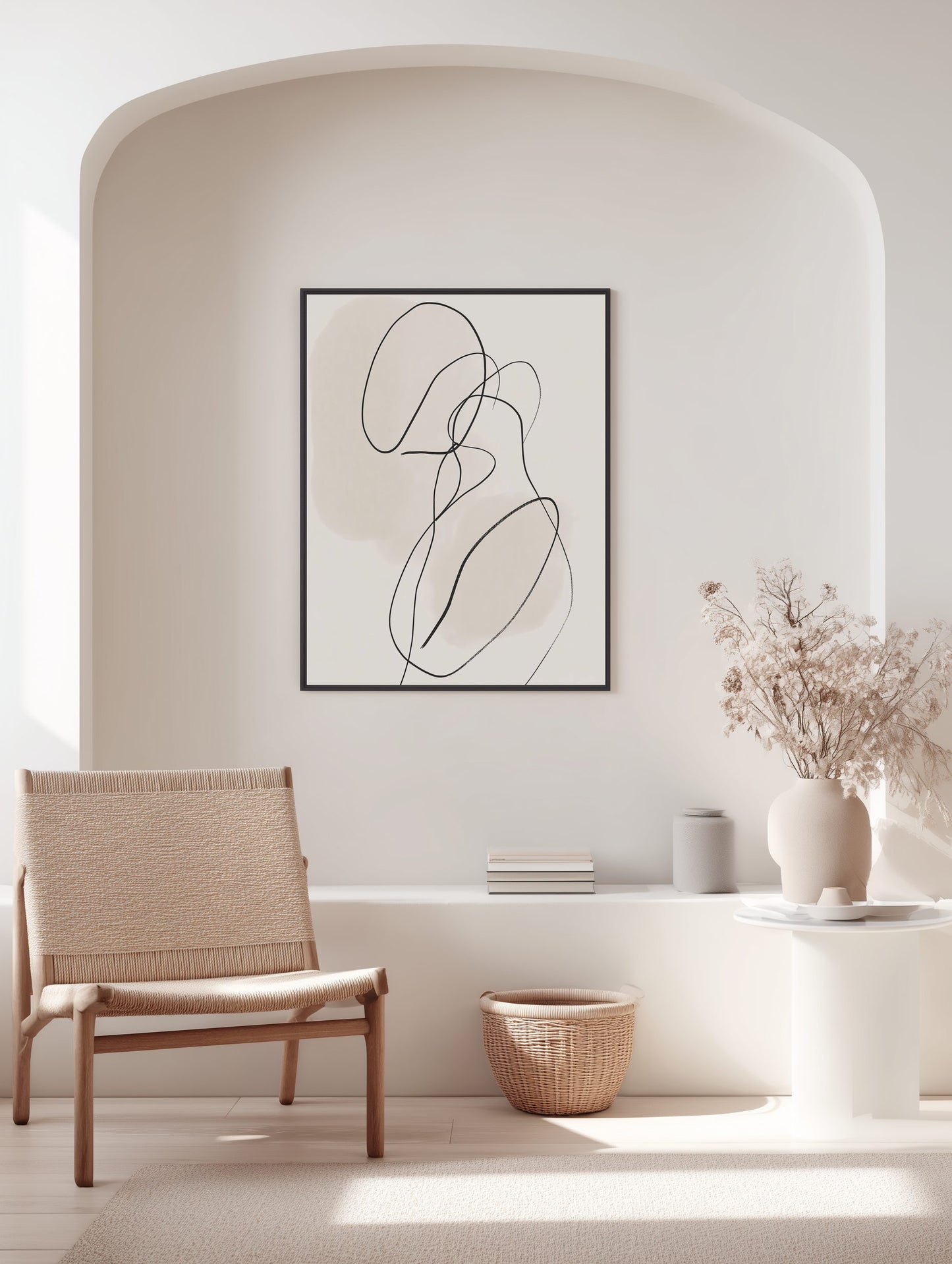 Minimalist Abstract Line Form Poster