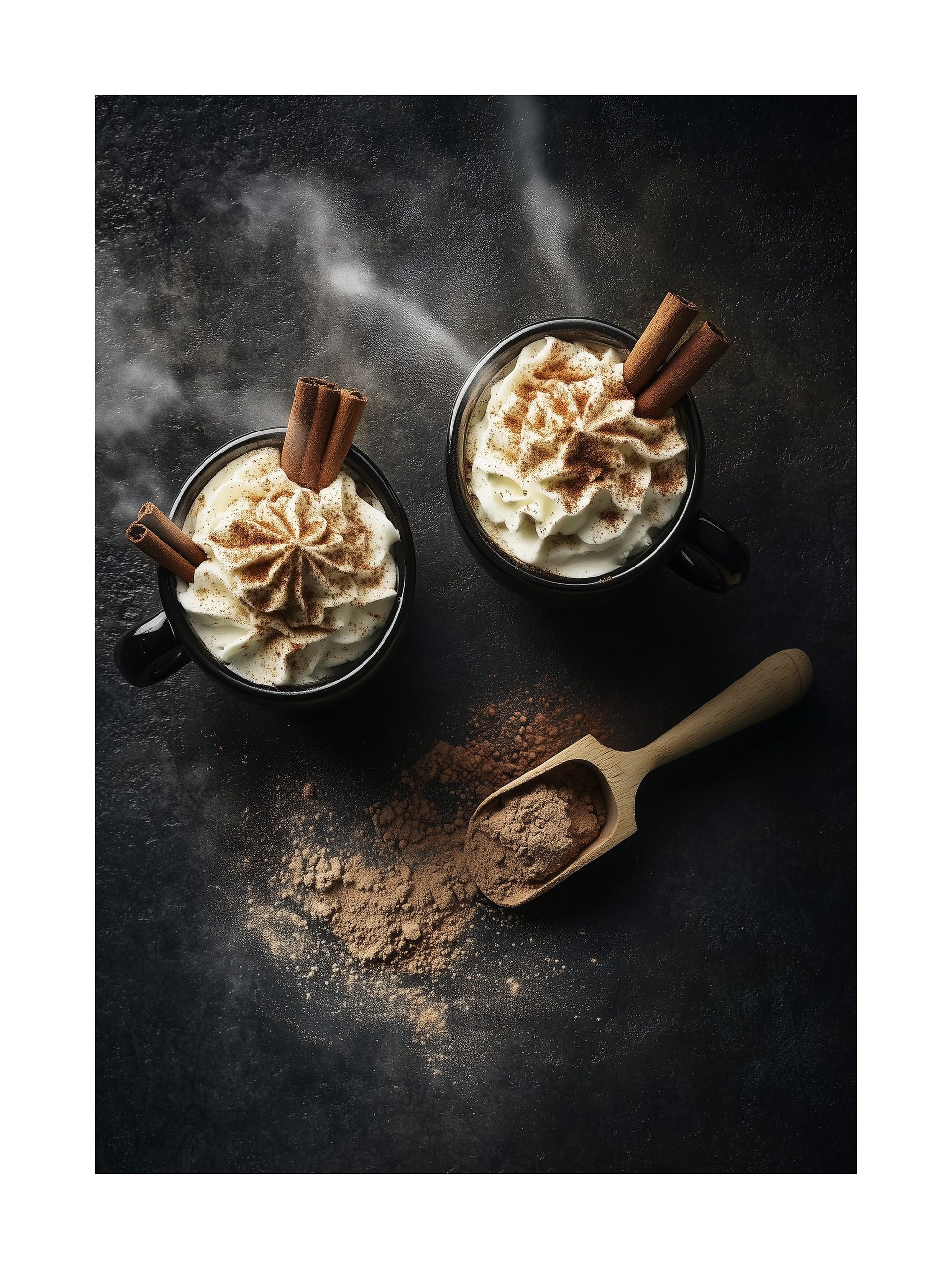 moody coffee kitchen wall art - stylish food & drink poster print