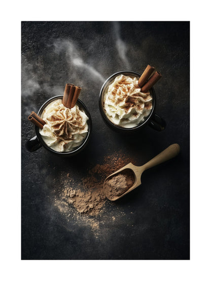moody coffee kitchen wall art - stylish food & drink poster print