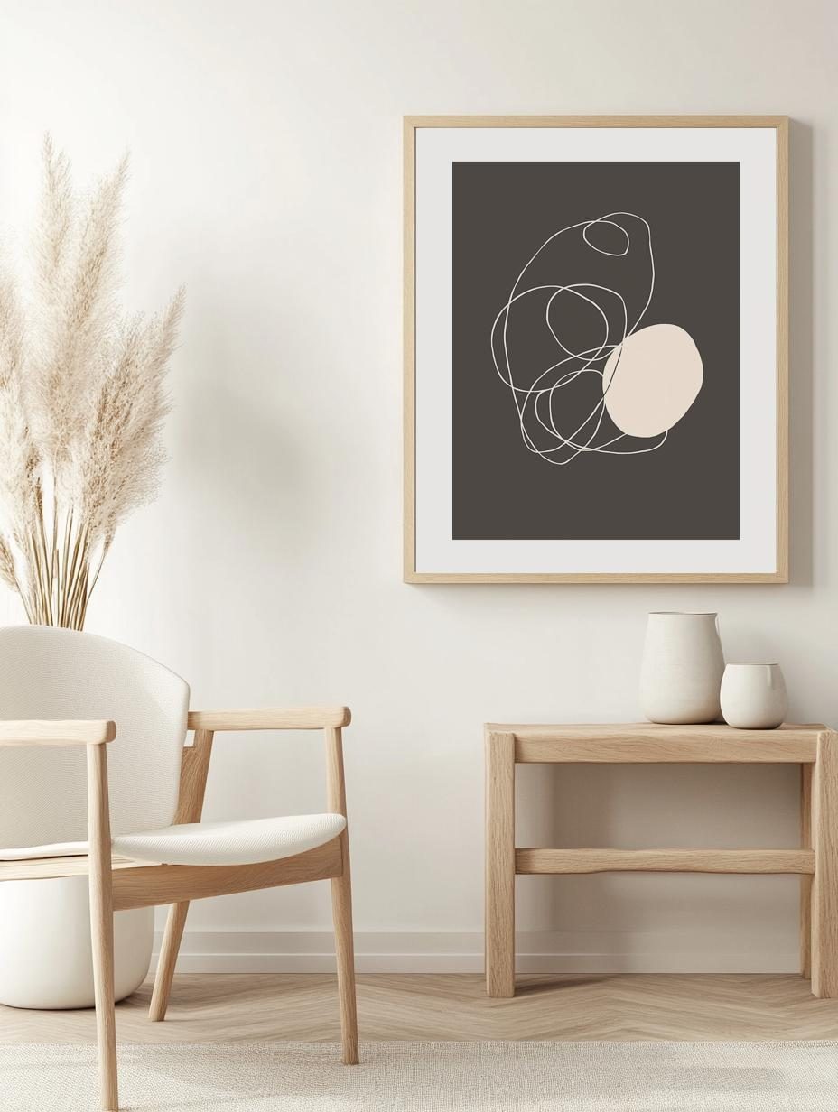 Orbital Scribble Poster