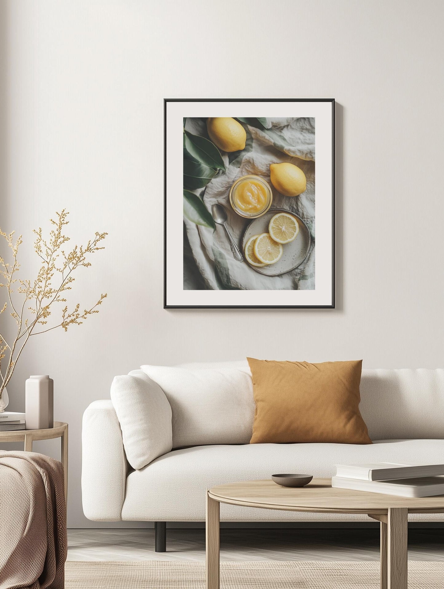 Lemon Curd Flat Lay Poster