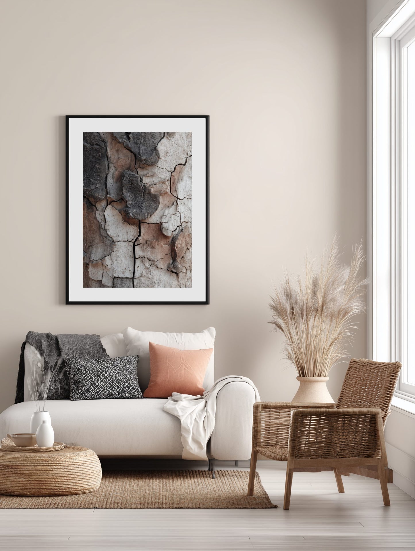Earthy Bark Layers Poster