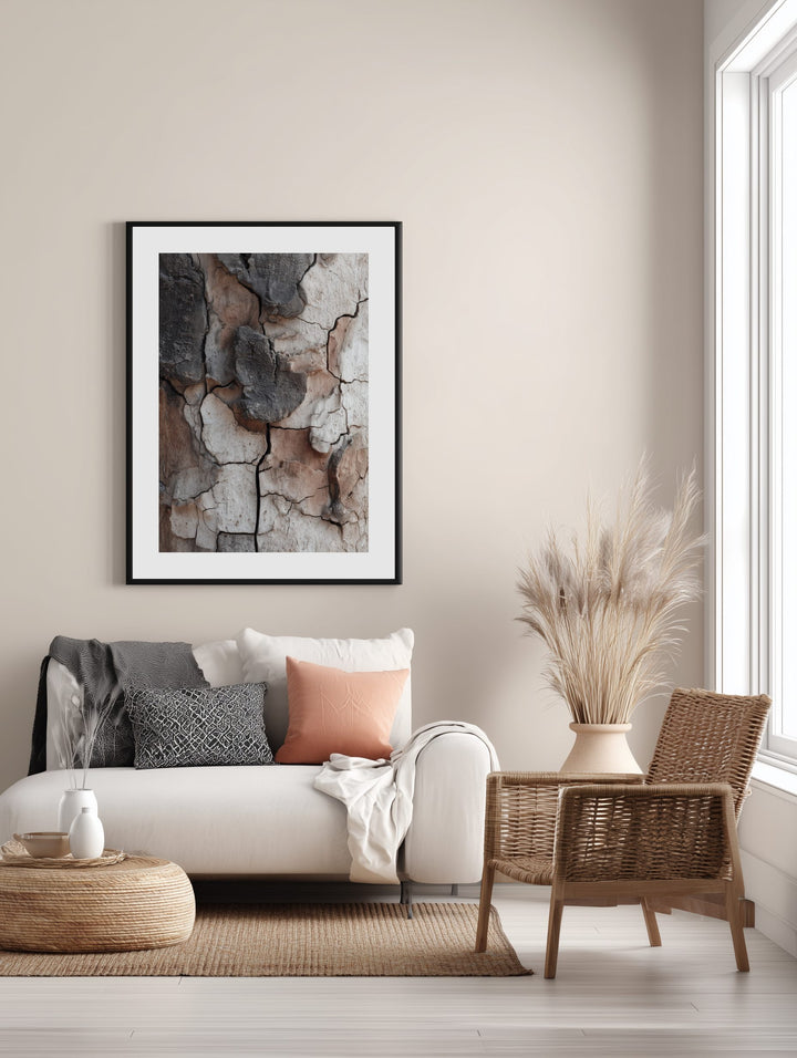 Earthy Bark Layers Poster