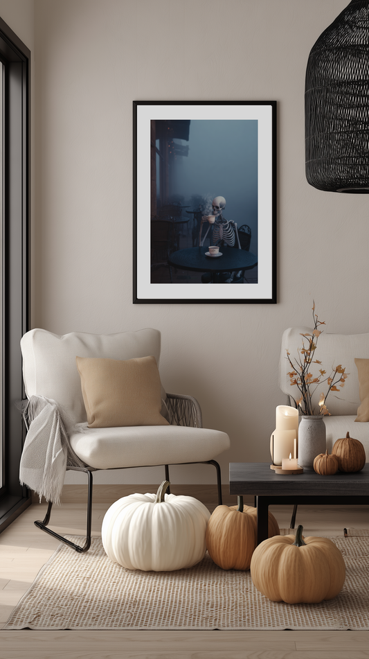 Skeleton Coffee Break Poster