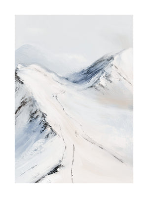 Winter Mountain Path Poster