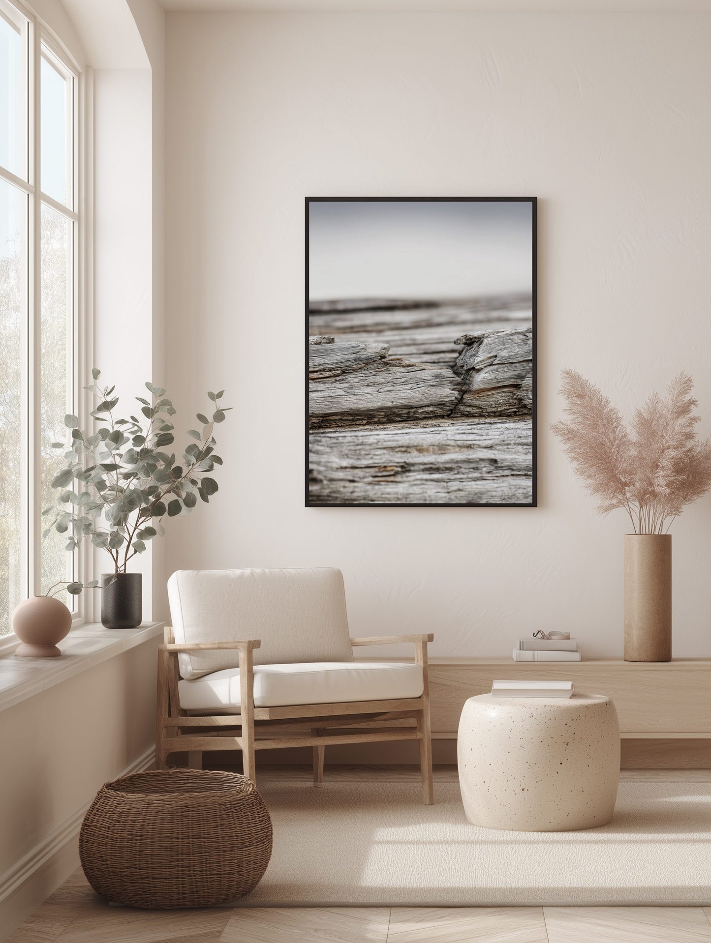 Weathered Driftwood Poster