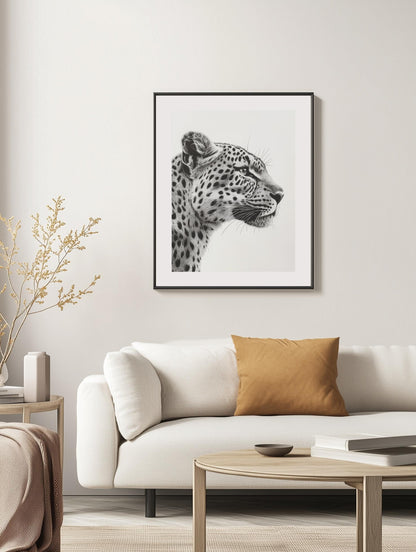 Leopard Profile Poster