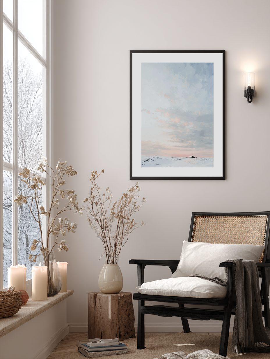 Pastel Winter Sky Poster