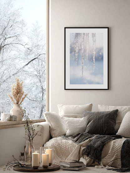 Glowing Icicles Poster