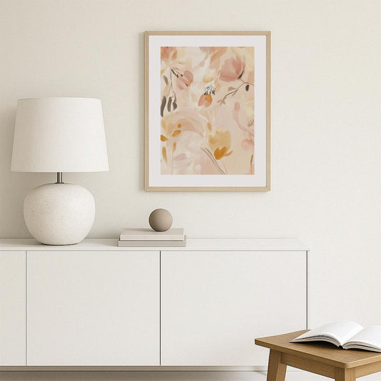 Soft Floral Warmth Poster