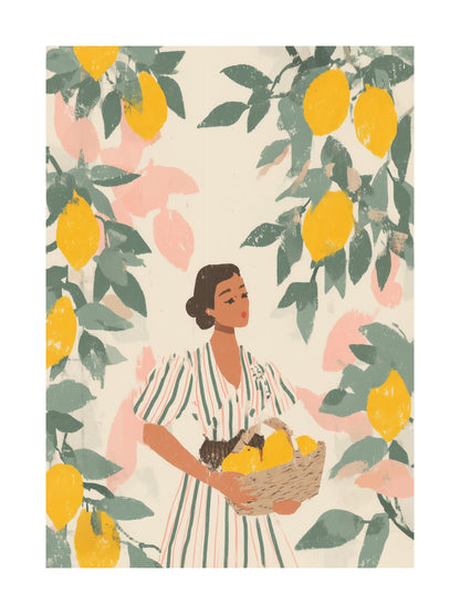 Poster of couple riding carousel made of swirling vines in sky