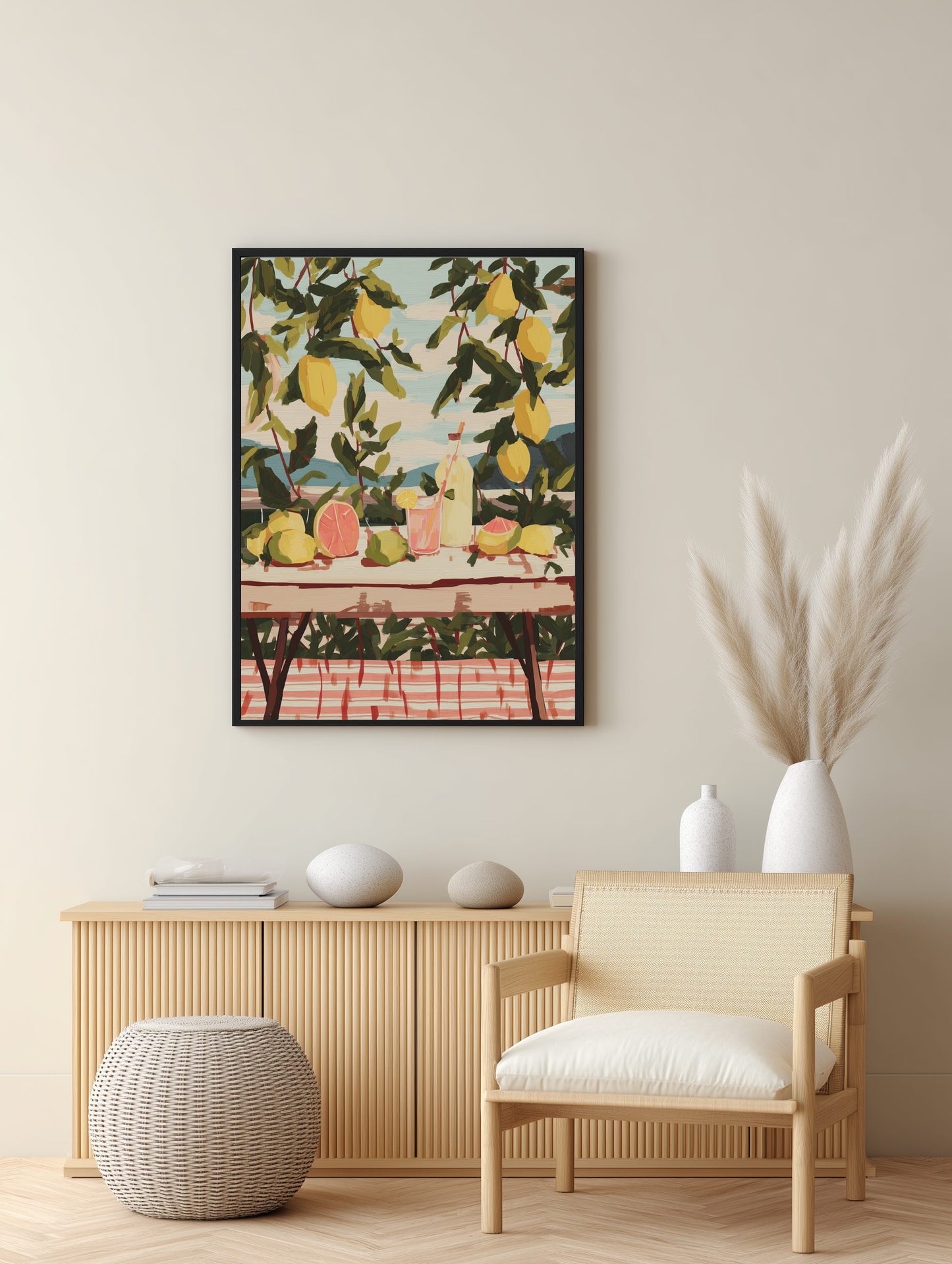 Citrus Garden Table Poster