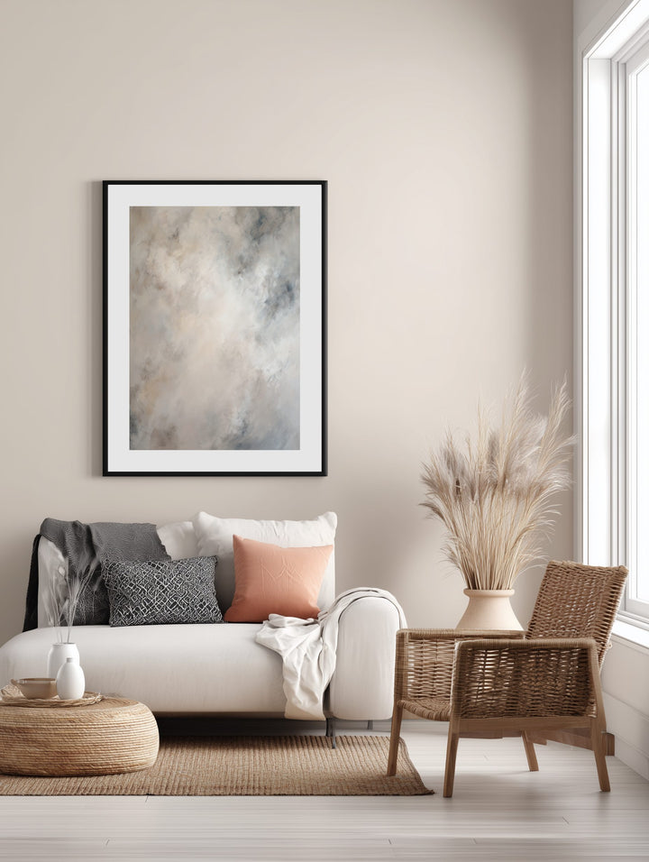 Soft Abstract Cloud Texture Poster