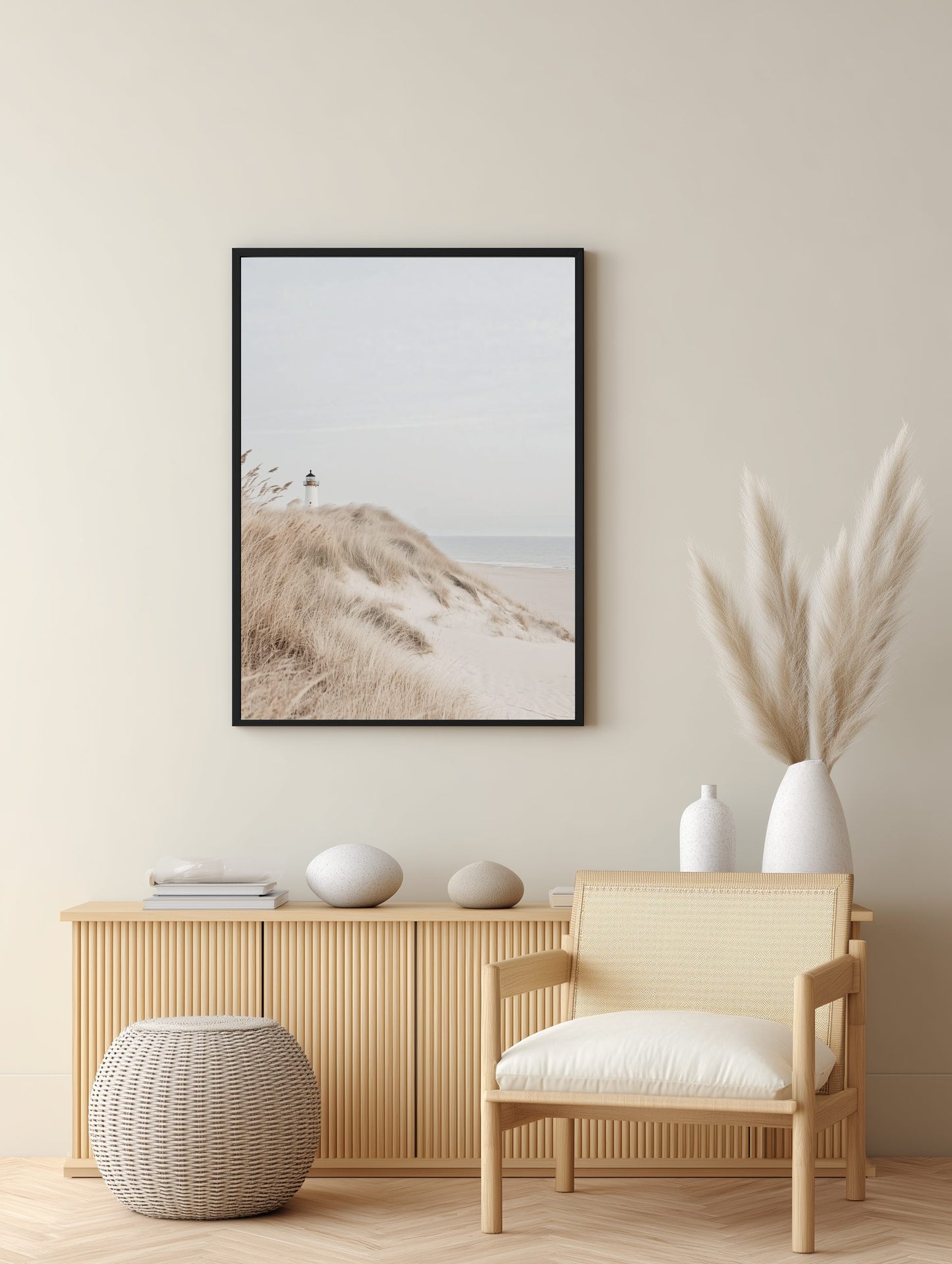 Lighthouse Dune View Poster