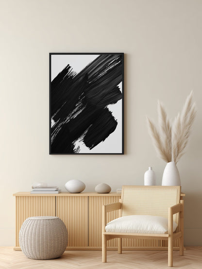 Bold Brush Strokes Poster