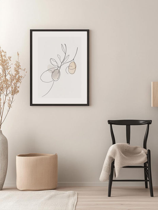 Botanical Line Art Poster