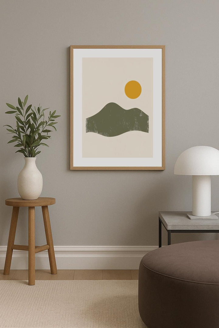 Serene Minimalist Landscape Poster