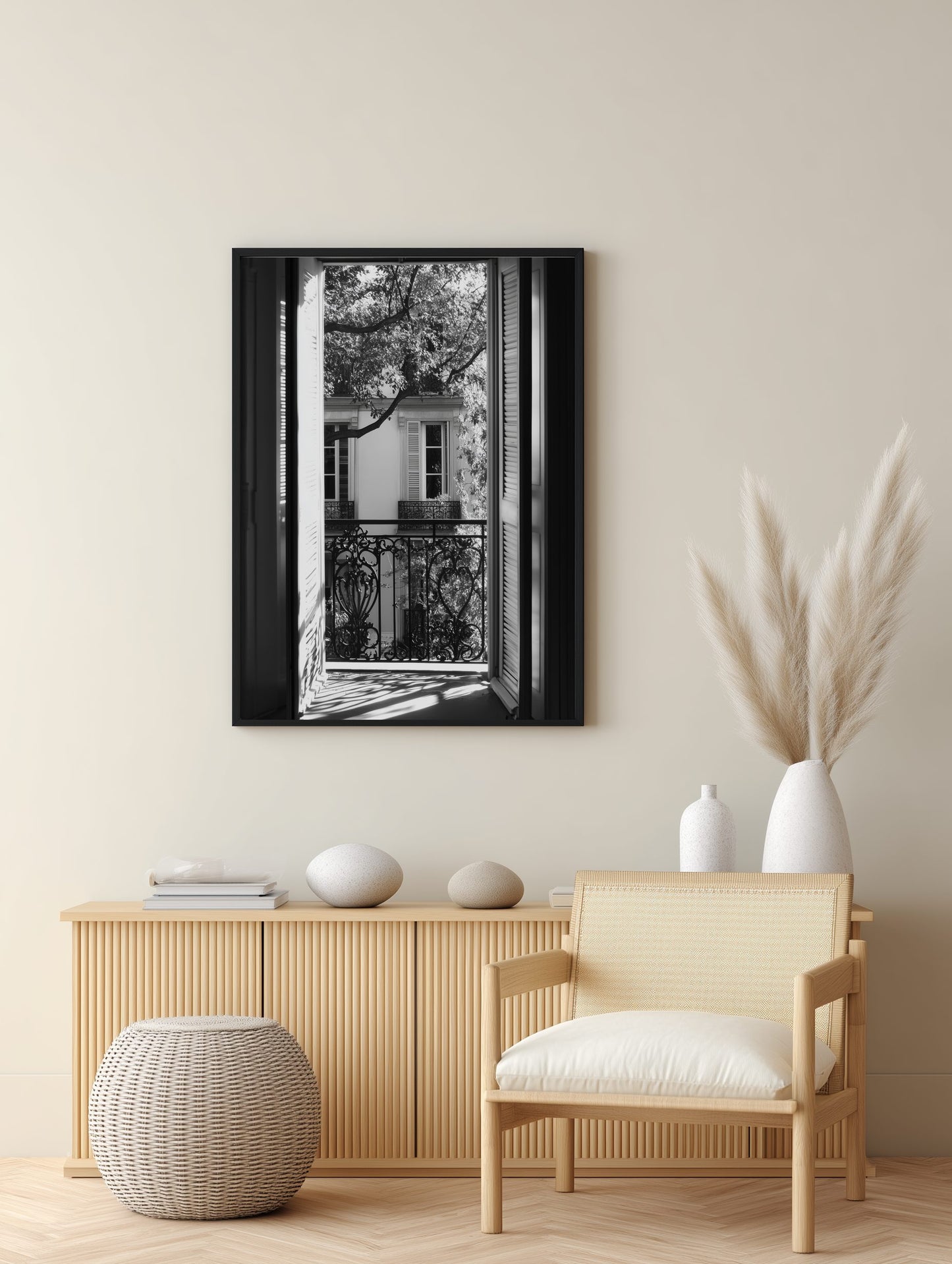 French Window Shadows Poster