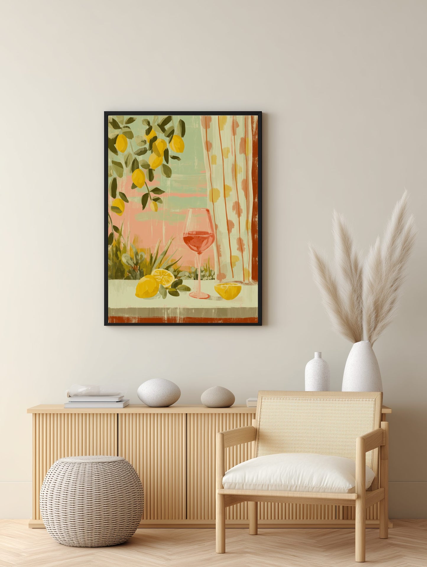 Lemons & Rosé Poster